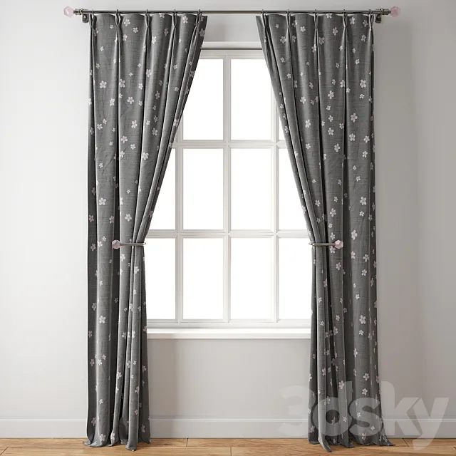 Curtain 117 3DS Max Model