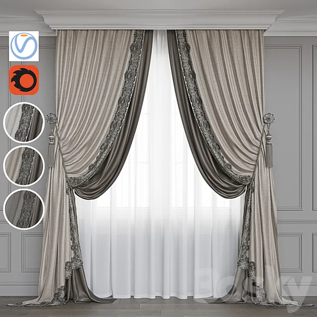 Curtain 12 3DS Max Model