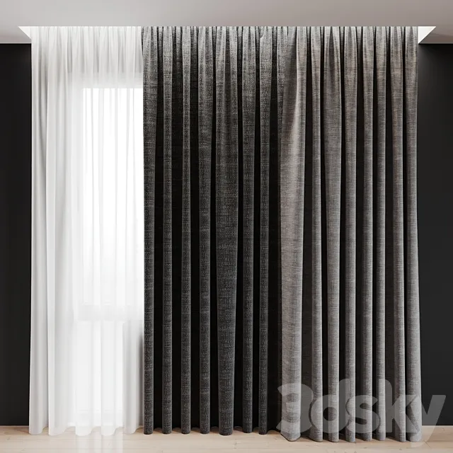 curtain 12 3ds Max