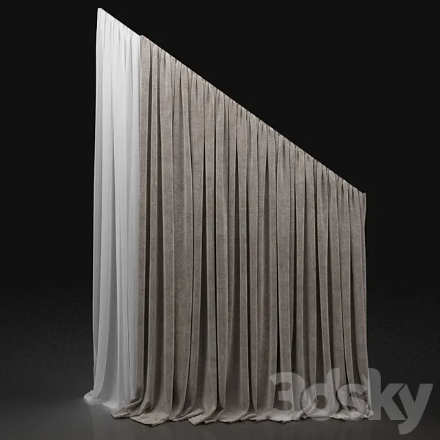 Curtain 133 3DS Max Model