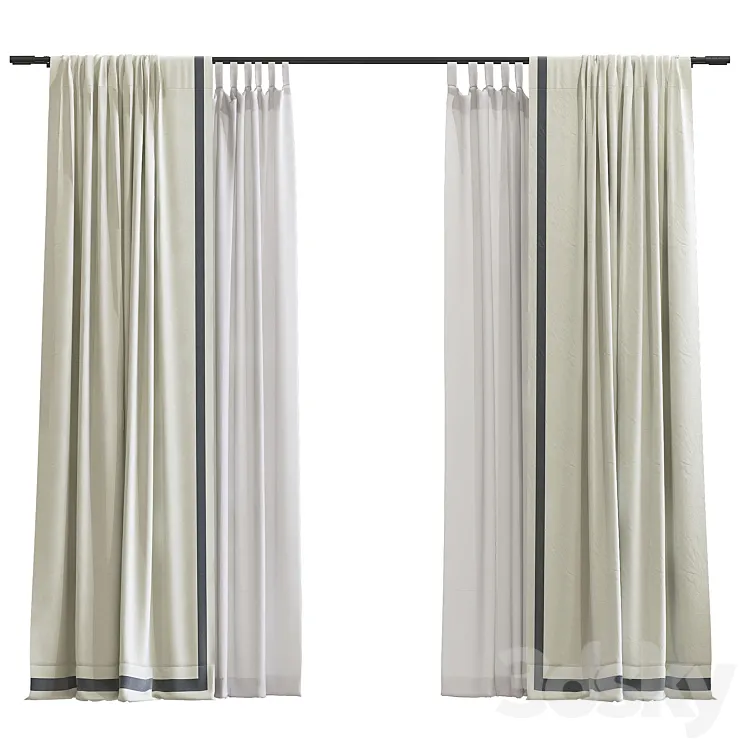 Curtain #152 3DS Max Model