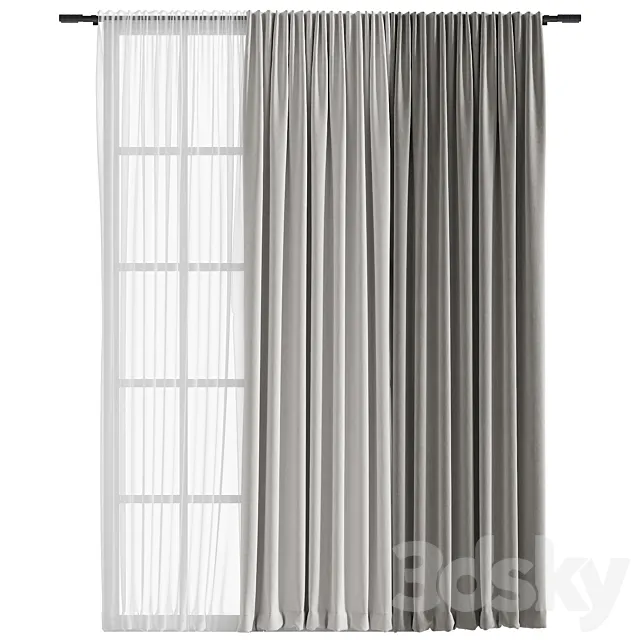 Curtain #159 3dsMax Model