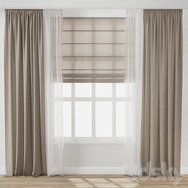 Curtain 172 3DS Max Model