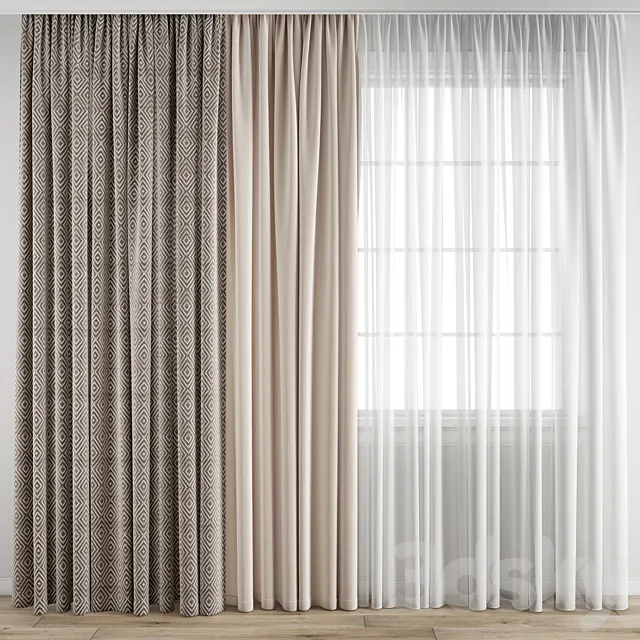 Curtain 200 3DS Max Model