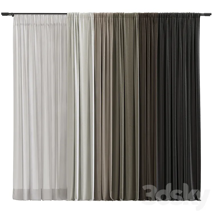 Curtain #232 3DS Max Model