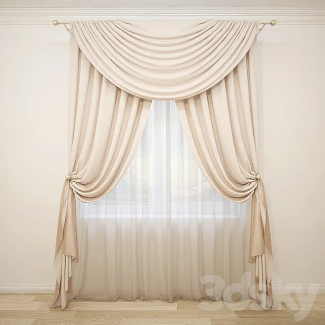 Curtain-24 3ds Max