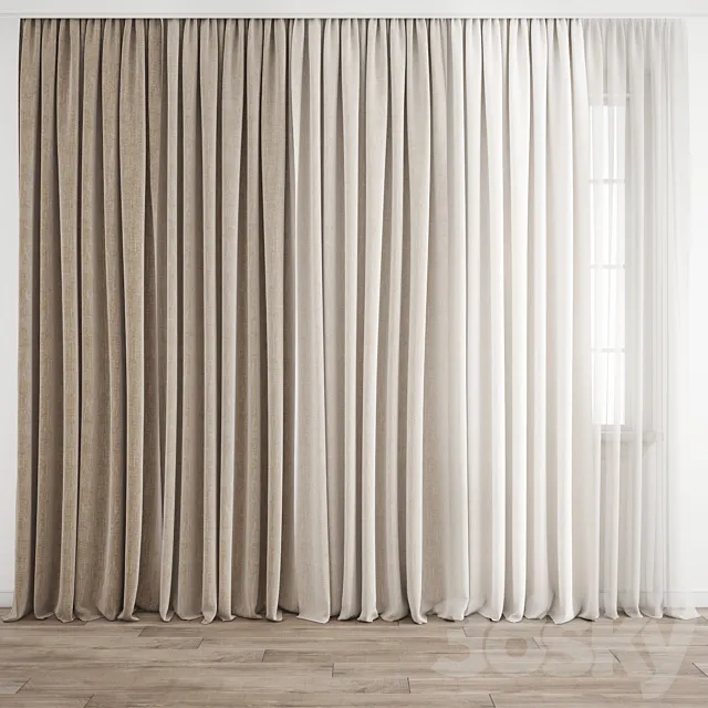 Curtain 243 3DS Max Model