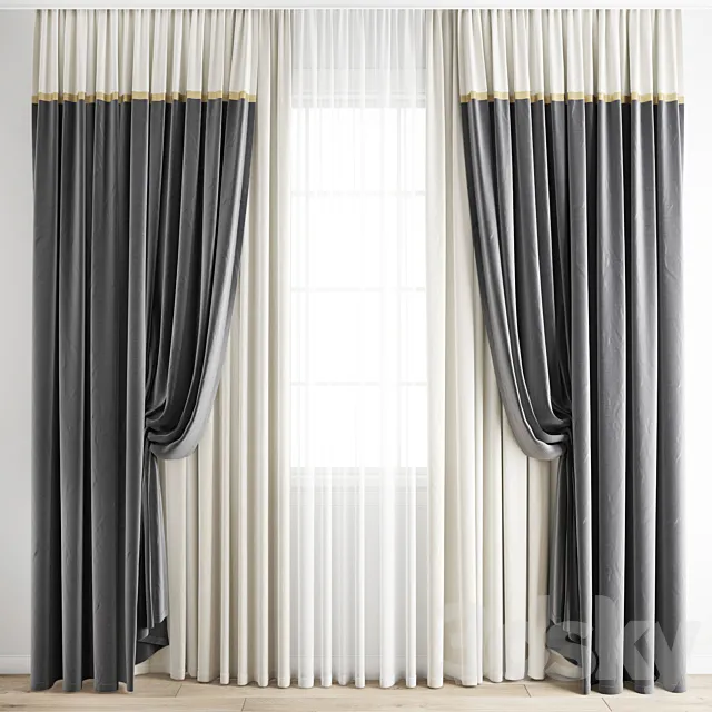 Curtain 245 3DS Max Model