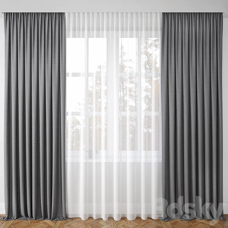 Curtain 27 3DS Max