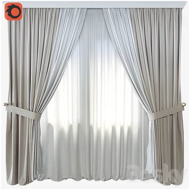 Curtain 28 3DS Max