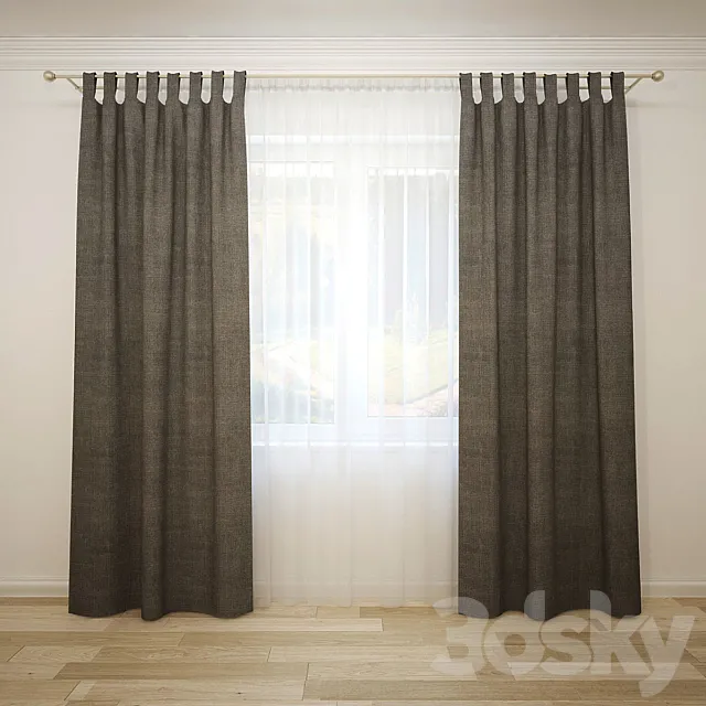 Curtain-3 3DS Max Model