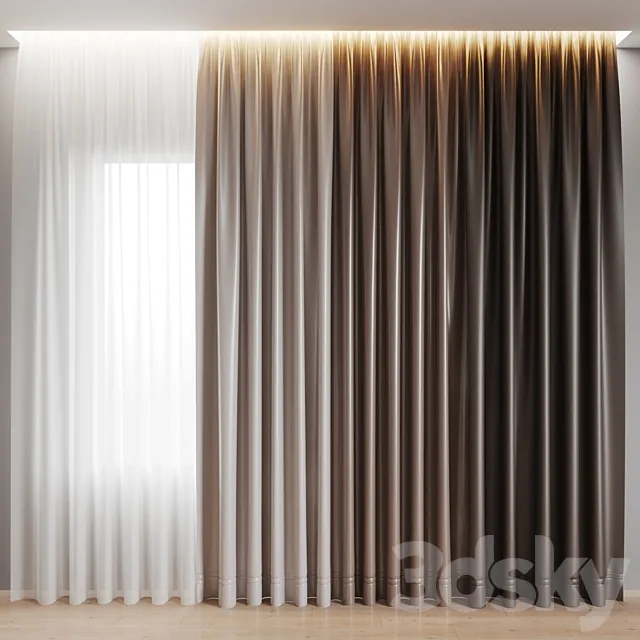 Curtain 3 3DS Max Model