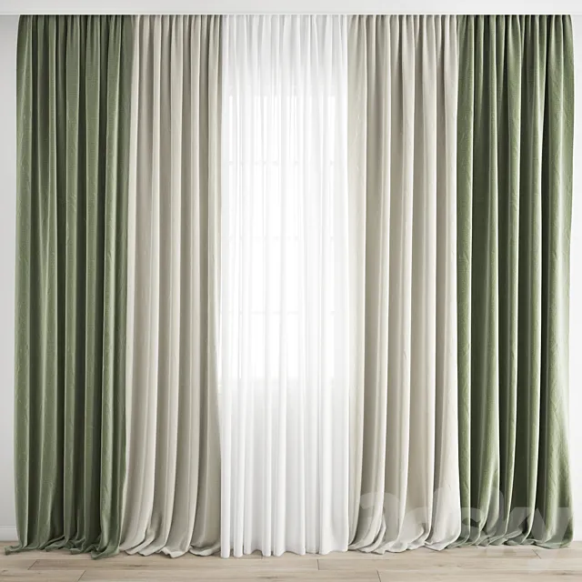 Curtain 300 3DS Max Model