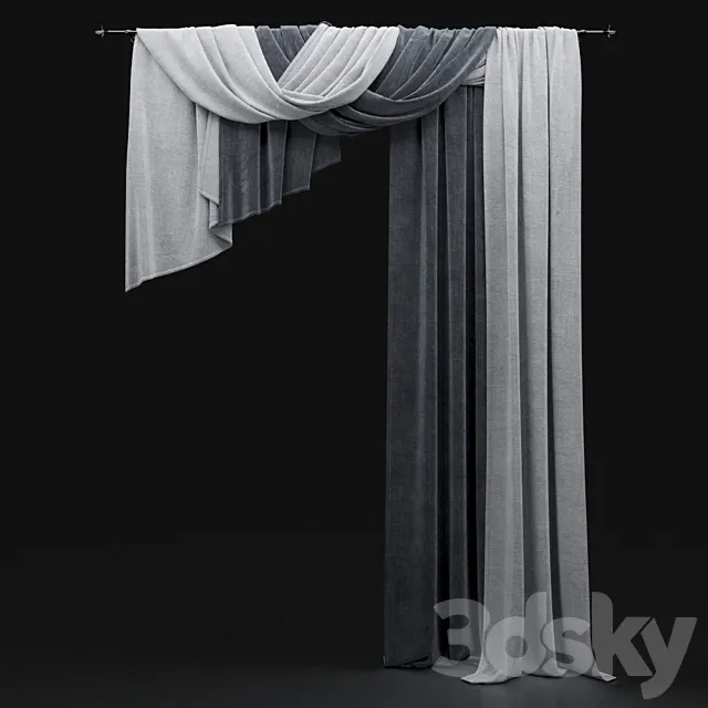 Curtain 308 3ds Max