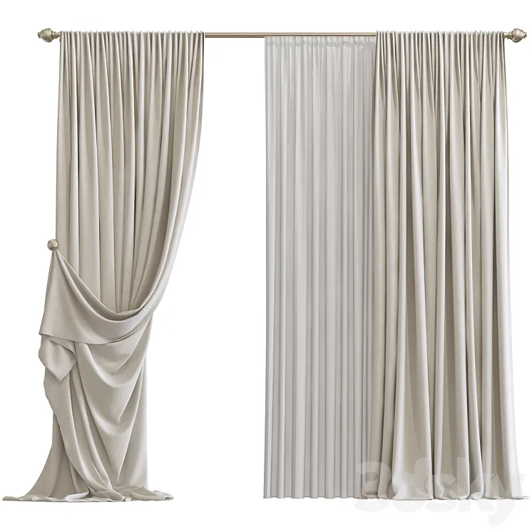 Curtain #314 3DS Max Model