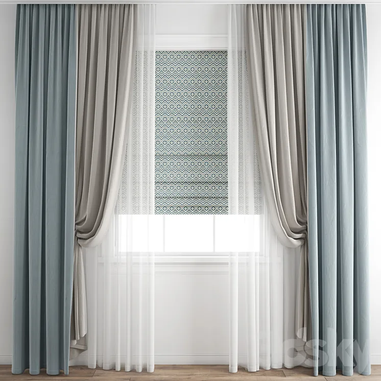 Curtain 333 3DS Max Model