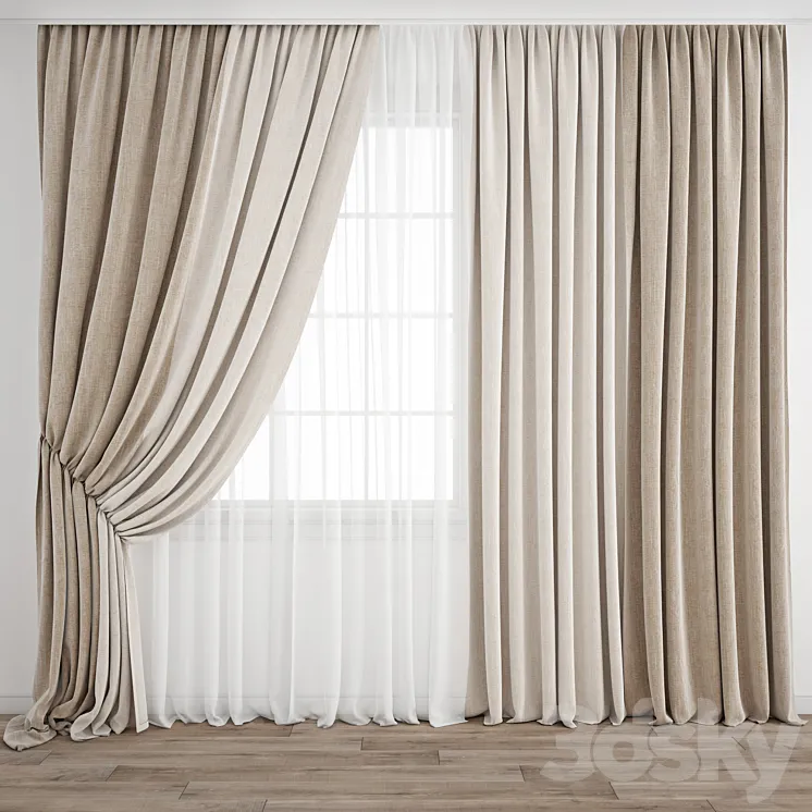 Curtain 336 3DS Max Model