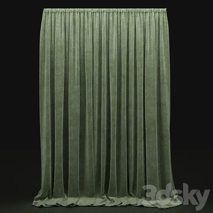 Curtain 343 3DS Max