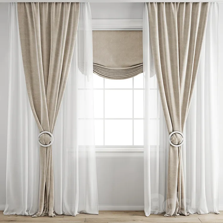 Curtain 343 3DS Max Model