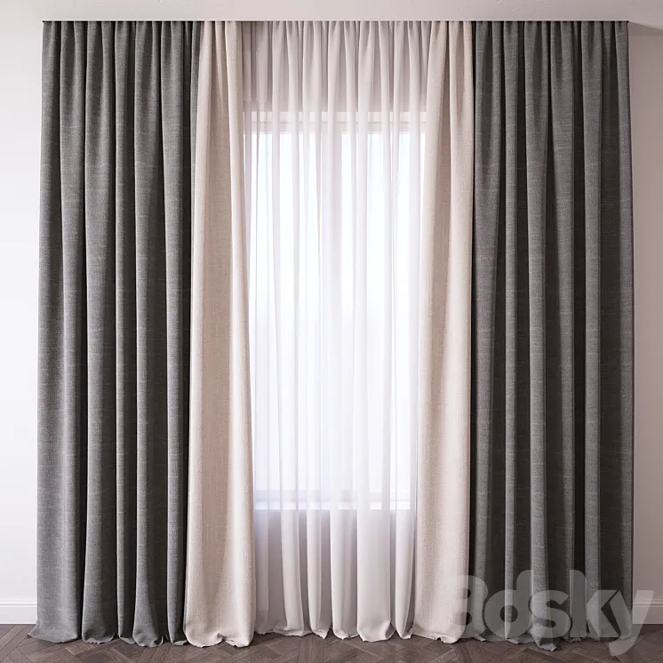 Curtain 3DS Max