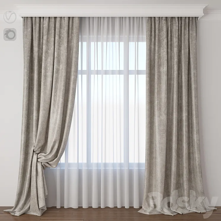 Curtain 3DS Max