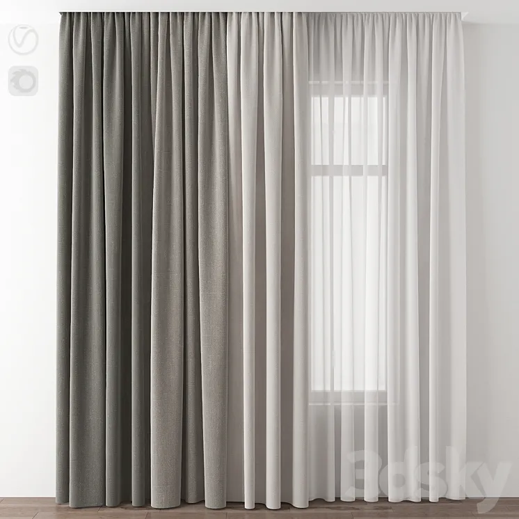 Curtain 3DS Max