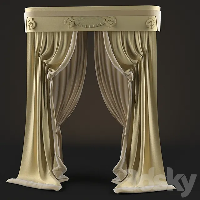 curtain 3ds Max