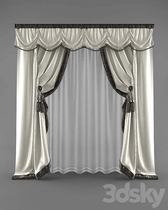 curtain 3ds Max