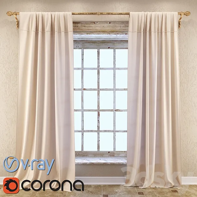 Curtain 3DS Max Model