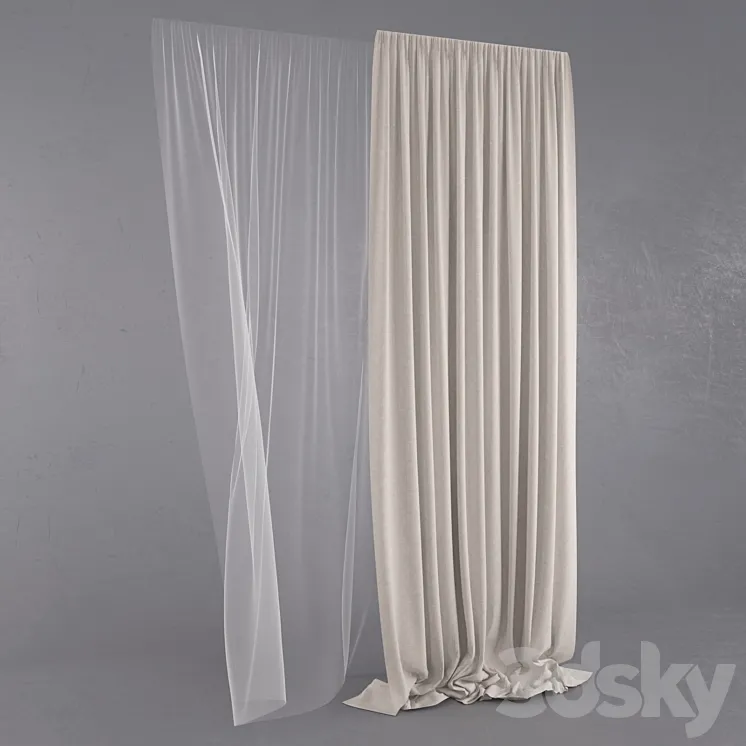 curtain 3DS Max