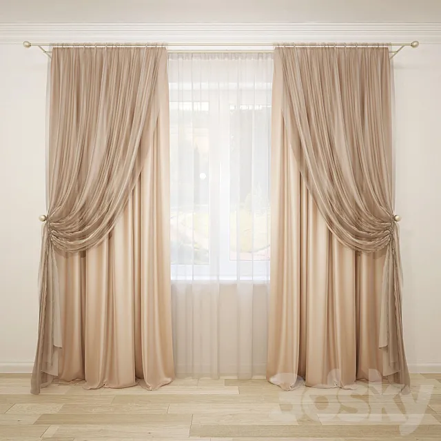 Curtain-4 3DS Max Model