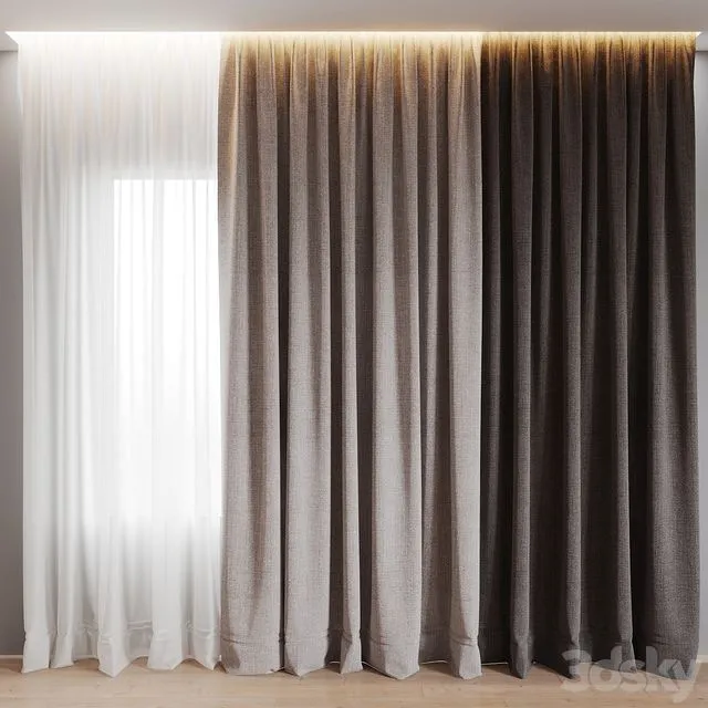 curtain 4 3dsMax Model