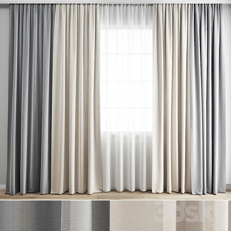 Curtain 406 3DS Max Model