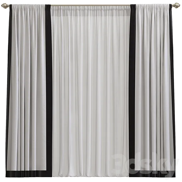 Curtain #444 3DS Max Model