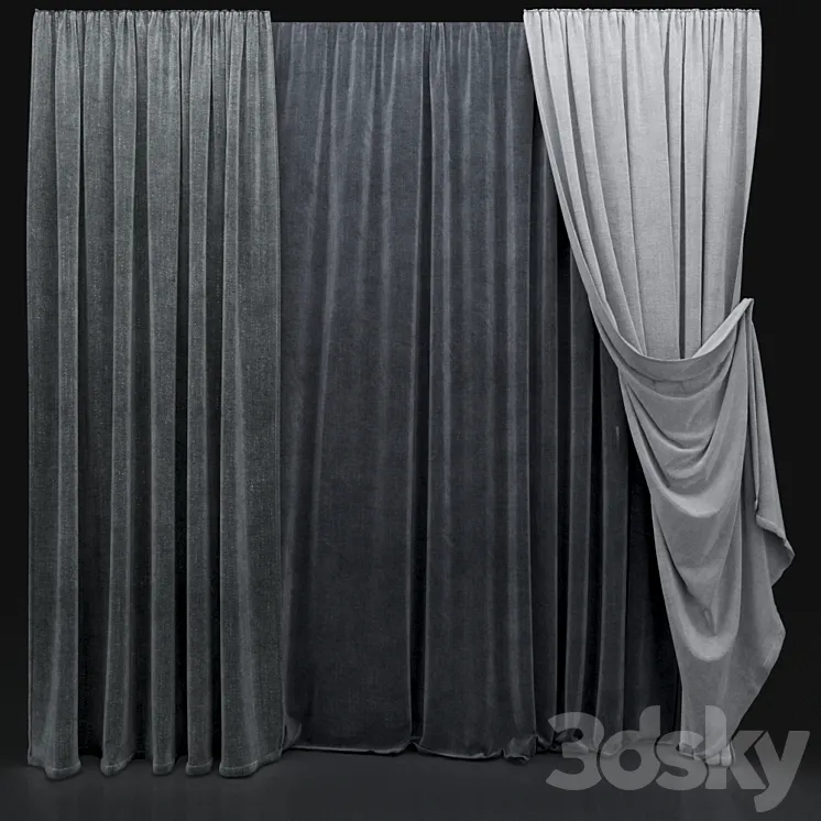 Curtain 444 3DS Max