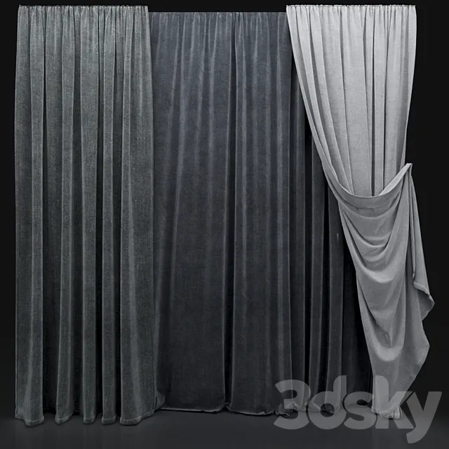 Curtain 444 3DSMax File