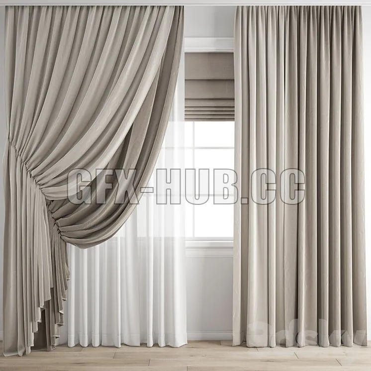 Curtain 444 3dsMax Model
