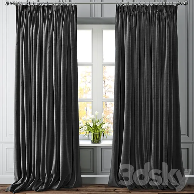 Curtain 45 3DSMax File