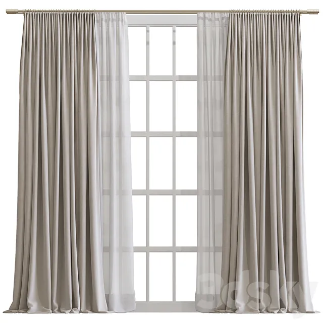 Curtain #481 3DS Max Model