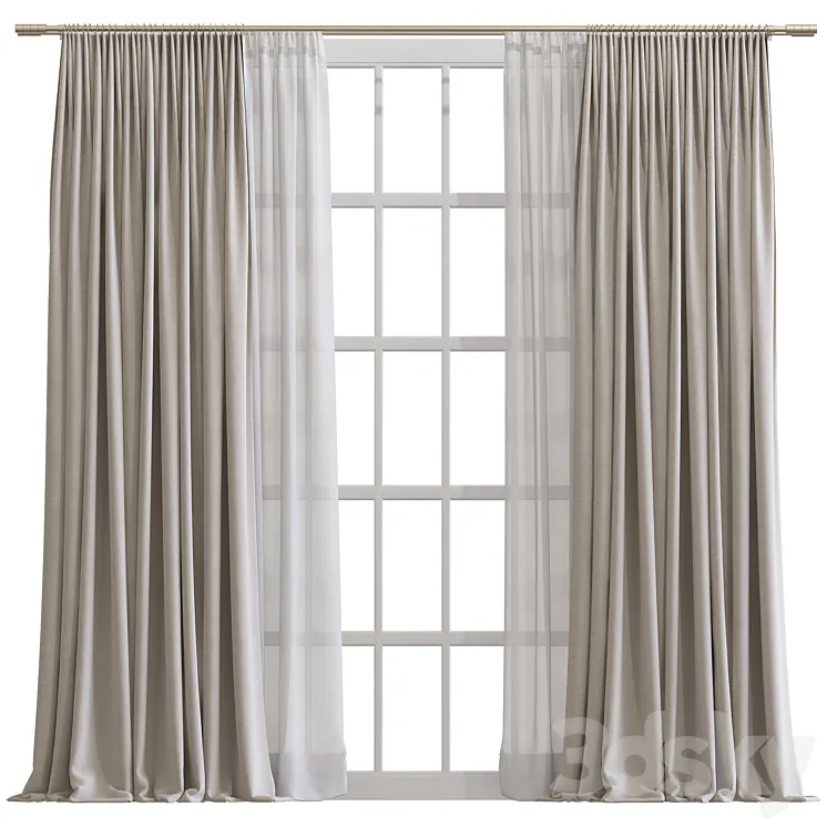 Curtain #481 3DS Max Model