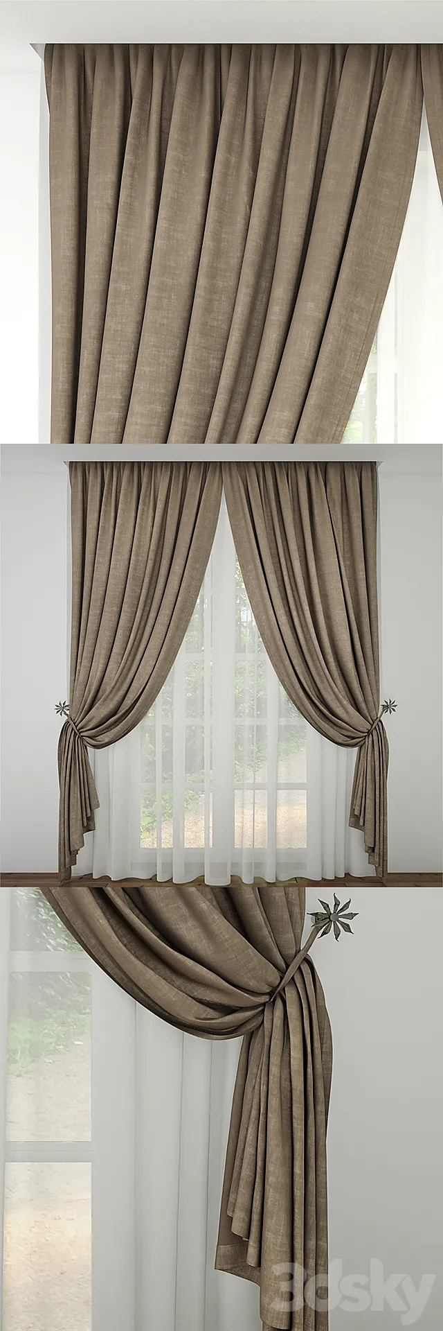 Curtain 5 3DSMax File