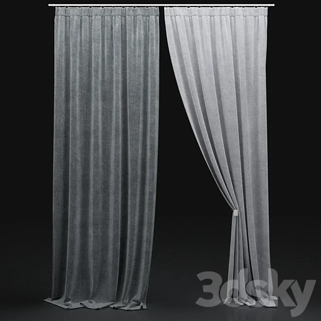 Curtain 508 3DS Max Model