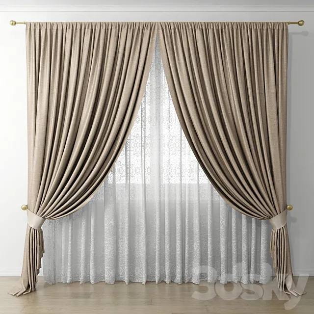 Curtain 54 3DS Max Model