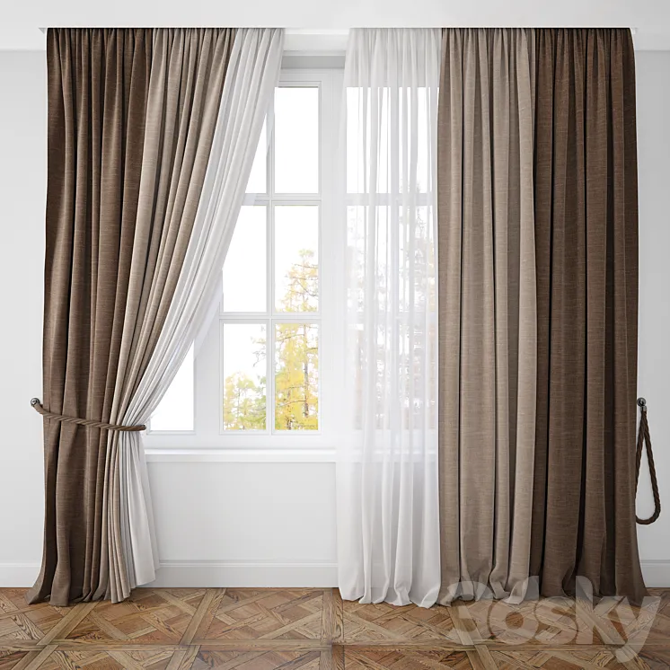 Curtain 55 3DS Max