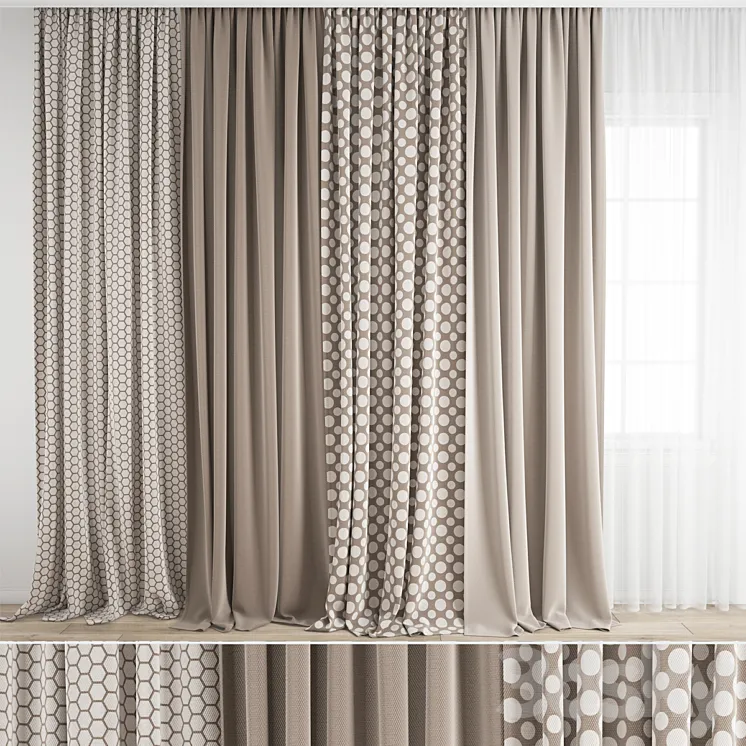 Curtain 555 3DS Max Model
