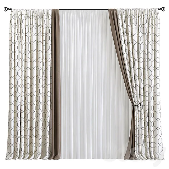 Curtain 580 3DS Max Model