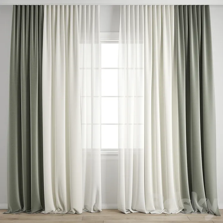 Curtain 580 3DS Max Model