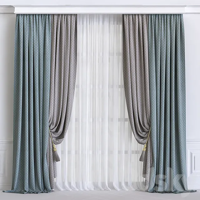 Curtain 595 3DS Max Model