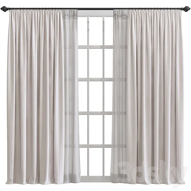 Curtain #608 3DS Max Model