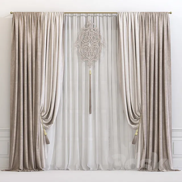 Curtain 609 3DS Max Model